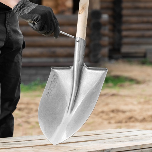 Лопата штыковая, 225х295, углубленная, рессорная сталь, 0,9 кг, без черенка, LUXE// Palisad фото 9