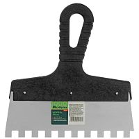 Шпатель зубчатый Сибртех 85482 200 мм зуб 10х10 мм