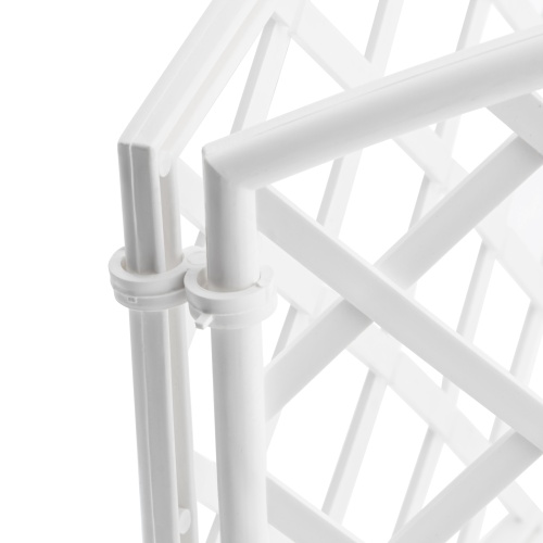 Забор декоративный "Сетка", 24 х 320 см, белый, Palisad фото 3 Забор декоративный "Сетка", 24 х 320 см, белый, Palisad фото 3