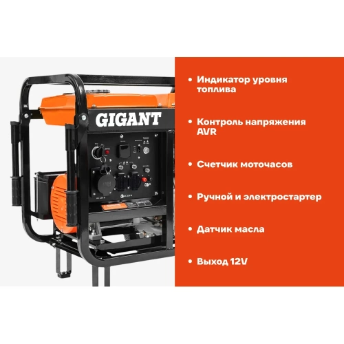 Дизельный генератор Gigant GDGL-7000E фото 4