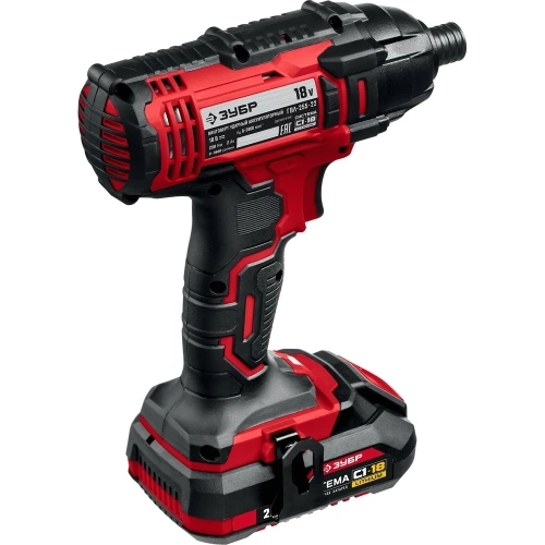 Ударный винтоверт ЗУБР 18В, 2 АКБ (2Ач), в кейсе ГВЛ-255-22 фото 10 Ударный винтоверт ЗУБР 18В, 2 АКБ (2Ач), в кейсе ГВЛ-255-22 фото 10