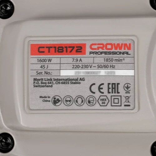 Отбойный молоток Crown CT18172 BMC фото 9