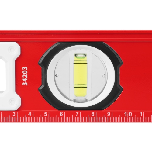 Уровень алюминиевый, фрезерованный, 3 глазка, рукоятки, 1000 мм Matrix фото 7