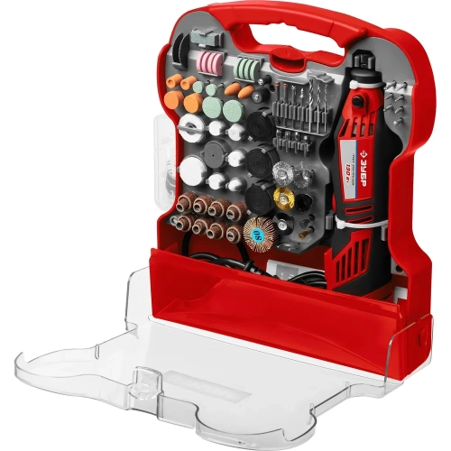 Электрический гравер ЗУБР с набором мини-насадок, 172 предмета ЗГ-130ЭК H172