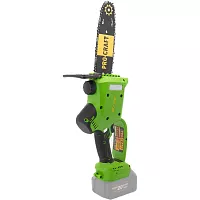 Пила цепная аккумуляторная PROCRAFT 20В 8'' 20 см, шина+цепь, без АКБ и ЗУ PKA20