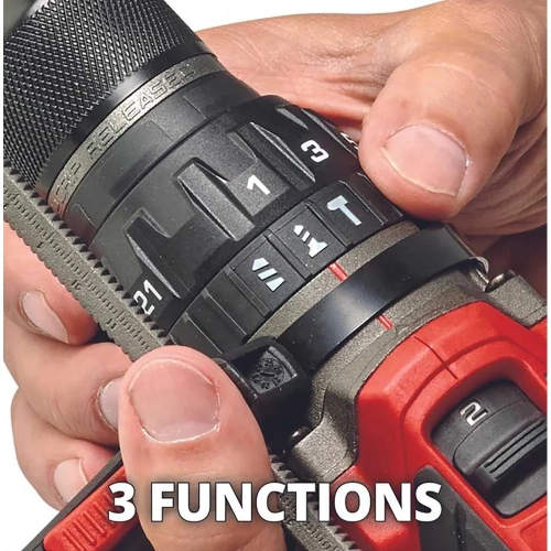 Дрель аккумуляторная ударная Einhell PXC TP-CD 18/120 Li-i BL, 18В, 120Нм, 2 акк. 5.2Ач+ЗУ230+ЗУ12+M-Case 4514310SETL фото 4 Дрель аккумуляторная ударная Einhell PXC TP-CD 18/120 Li-i BL, 18В, 120Нм, 2 акк. 5.2Ач+ЗУ230+ЗУ12+M-Case 4514310SETL фото 4