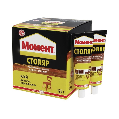 Клей Момент Столяр Экспресс светлое дерево 125 г в шоубоксе фото 3