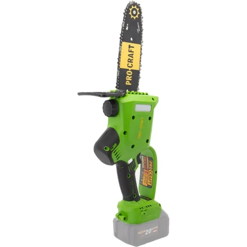 Пила цепная аккумуляторная PROCRAFT 20В 8'' 20 см, шина+цепь, без АКБ и ЗУ PKA20 Пила цепная аккумуляторная PROCRAFT 20В 8'' 20 см, шина+цепь, без АКБ и ЗУ PKA20