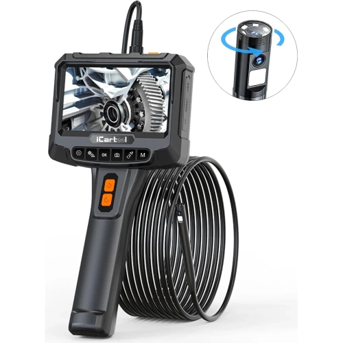 Видеоэндоскоп промышленный iCarTool экран 5", 2 камеры,  2Мп, 1920x1080, 1м, 8 мм зонд, вращение камеры IC-VC700R