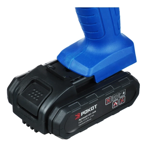 Дрель-шуруповерт РОКОТ аккумулятор 14В, 0-400-1400 об/мин, 1,3 Li-on (1), 2 скорости 691-049 фото 8