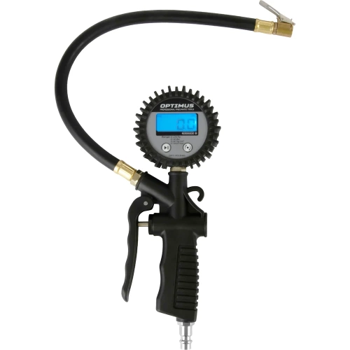 Пистолет для подкачки шин с цифровым дисплеем Optimus 0-12 бар OPT-PI1040 Пистолет для подкачки шин с цифровым дисплеем Optimus 0-12 бар OPT-PI1040