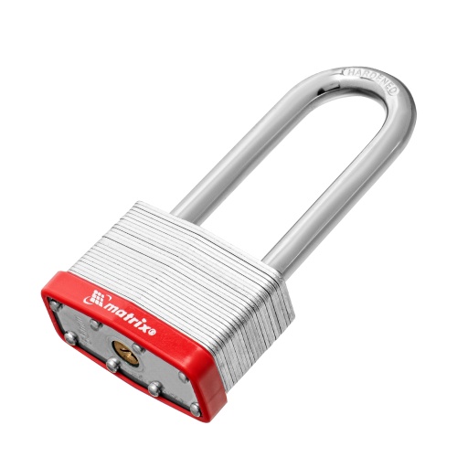Замок навесной, 65 мм, удлиненная дужка Matrix фото 2