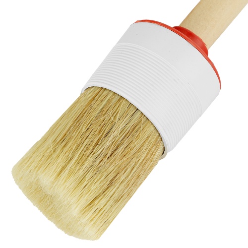 Кисть круглая №12 (45 мм) натуральная щетина, деревянная ручка MTX фото 3