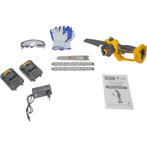 Мини-цепная пила аккумуляторная EDON ANS-21/6BL бесщеточная (21В.,15.2см.) 25165 фото 9 Мини-цепная пила аккумуляторная EDON ANS-21/6BL бесщеточная (21В.,15.2см.) 25165 фото 9