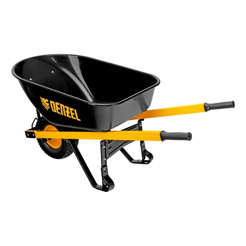 Тачка строительная, усиленная, объем 140 л, 230 кг, колесо 15х6.00-6 Denzel фото 3