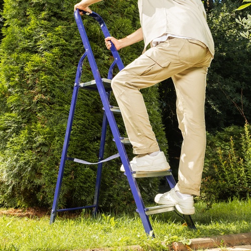 Стремянка, 5 ступеней, стальная, Сибртех фото 12