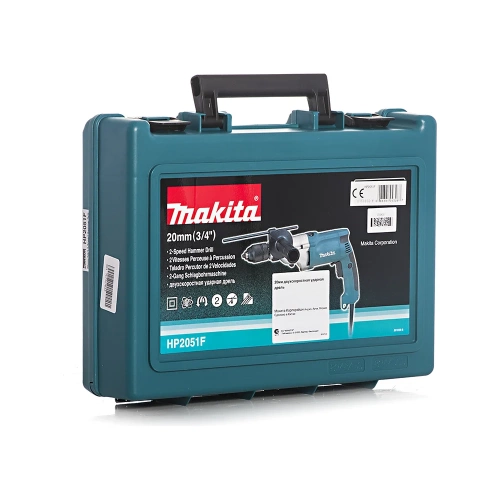 Двухскоростная ударная дрель Makita HP 2051 F фото 3