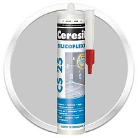 Затирка-герметик силиконовая Ceresit CS 25 серебристо-серая 0,28 л
