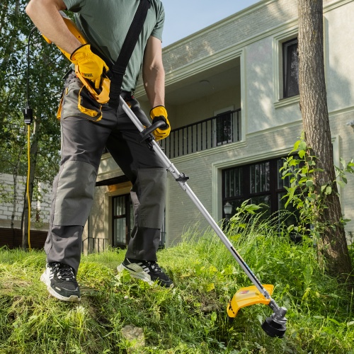 Триммер электрический TE-1220, 1200 Вт, 380 мм, катушка, диск, разборная штанга Denzel фото 23