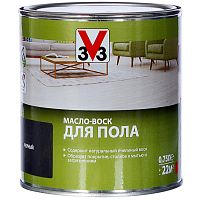 Масло-воск для пола V33 Черное 0,75 л