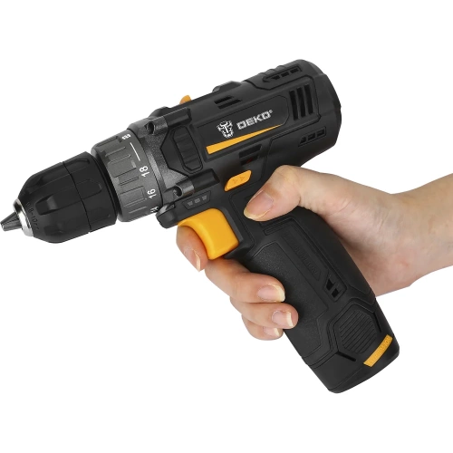 Аккумуляторная дрель-шуруповерт DEKO GCD12DU3 SET2 FU-Li-Ion + оснастка 13 шт, 12 В, 1х1.5 Ач, з/у 063-4146 фото 5 Аккумуляторная дрель-шуруповерт DEKO GCD12DU3 SET2 FU-Li-Ion + оснастка 13 шт, 12 В, 1х1.5 Ач, з/у 063-4146 фото 5