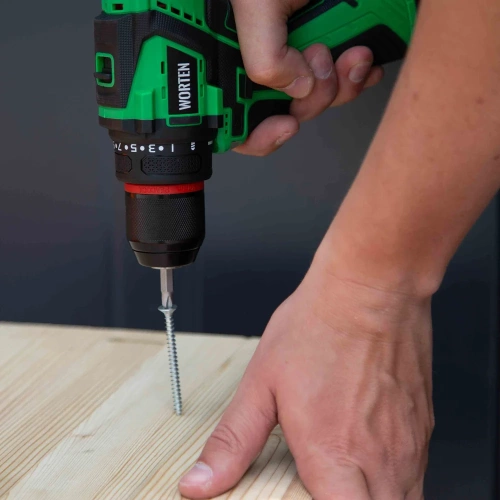 Дрель-шуруповерт бесщеточная WORTEN 2x3.0Ач, 16В IM КА-90000576 фото 7