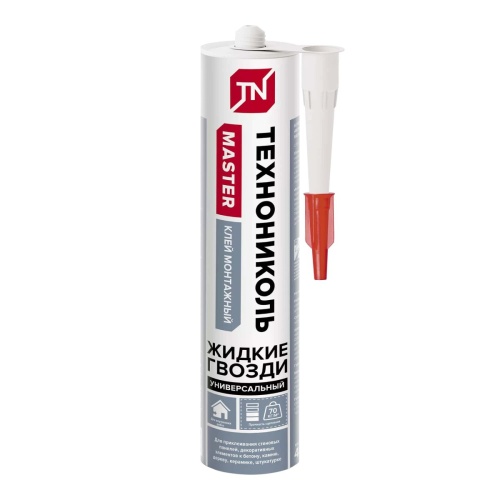 Клей ТЕХНОНИКОЛЬ MASTER универсальный акриловый, белый, 280 мл, 12 шт