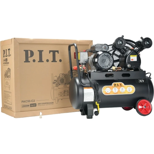 Компрессор P.I.T. электрический, масляный (2,0кВт, 2,7лс, 170л/мин, 50л, 2 выхода, европерех.) PAC50-C2 фото 7 Компрессор P.I.T. электрический, масляный (2,0кВт, 2,7лс, 170л/мин, 50л, 2 выхода, европерех.) PAC50-C2 фото 7