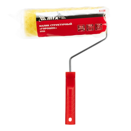 Валик "Структурный" поролоновый с ручкой, "горошек", 230 мм, D 80 мм, D ручки 6 мм MTX фото 6