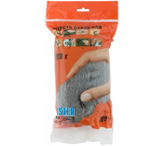 Стальная шерсть абразивная Master Color 30-5401 №1 200 гр фото 3