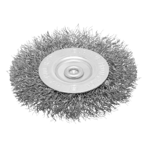 Щетка для дрели, 75 мм, плоская со шпилькой, витая проволока Сибртех фото 2