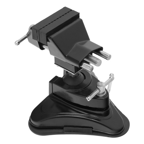 Тиски настольные, резиновая вакуумная присоска, шарнирный механизм, ширина рабочих губок 70 мм Matrix фото 2