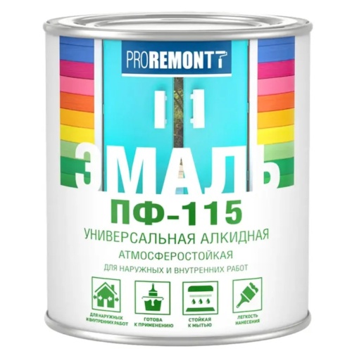 Эмаль Proremontt ПФ-115 матовая белая 0,9 кг Эмаль Proremontt ПФ-115 матовая белая 0,9 кг