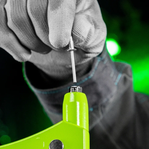 Заклепочник СИБРТЕХ 250 мм, литой корпус, заклепки 2,4-3,2-4,0-4,8 мм 40545 фото 7