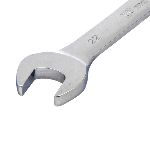 Ключ комбинированный трещоточный, 22 мм, CrV, зеркальный хром Matrix фото 2