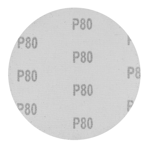 Круг абразивный на ворсовой подложке под "липучку", P 80, 125 мм, 10 шт Сибртех фото 2