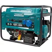 Генератор гибридный POWERAC (8 кВт, 220В, 16л.с., АВТОЗАПУСК, бензин/пропан) PR8500H2E-LPG-ATS