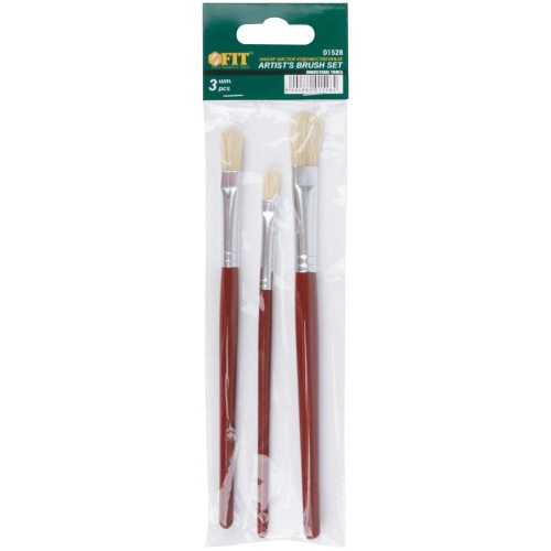Набор кистей художественных Fit 01528 3 штуки фото 3