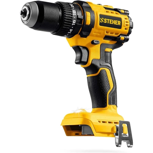 Бесщеточная ударная дрель-шуруповерт STEHER 20 В, 65 Н·м, без АКБ (LMS) CBS-65