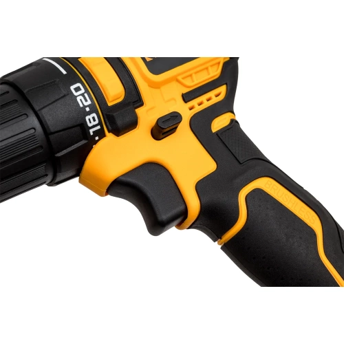 Бесщеточная дрель-шуруповерт STEHER 20 В, 45 Н·м, 2 АКБ LMS (2 А·ч), сумка CB-45-22 фото 6