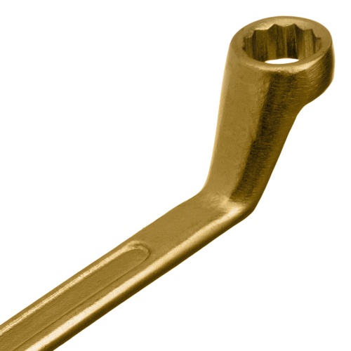 Ключ накидной, 13 х 17 мм, желтый цинк Сибртех фото 4