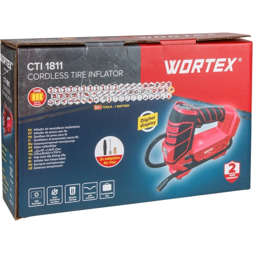 Аккумуляторный компрессор WORTEX CTI 1811 18 В, 11 бар, 12 л/мин 1325446 фото 9