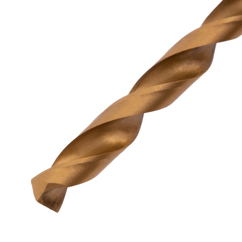 Сверло по металлу, 9 мм, HSS, нитридтитановое покрытие, цилиндрический хвостовик Matrix фото 3