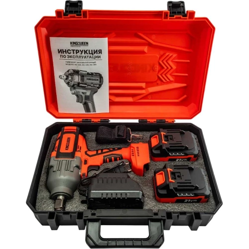 Гайковерт бесщеточный KINGQUEEN 2 АКБ 21В, 3/4, 2200N/m KQ-289 фото 5