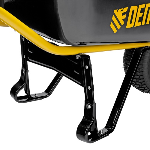 Тачка строительная, усиленная, объем 130 л, 230 кг, колесо 15х6.00-6 Denzel фото 9