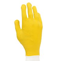Перчатки Нейлон, ПВХ точка, 13 класс, цвет лимон, L