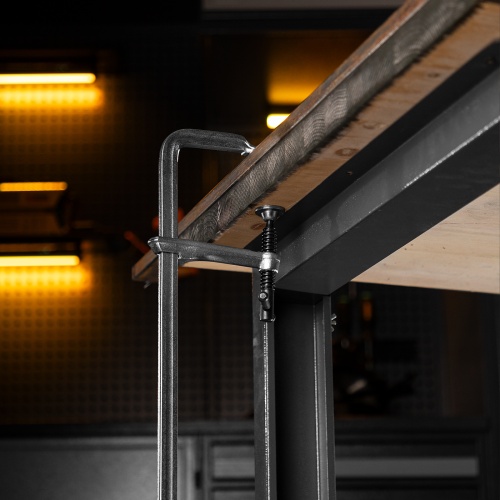 Струбцина F-образная, 100x600мм, кованая Denzel фото 10 Струбцина F-образная, 100x600мм, кованая Denzel фото 10