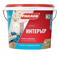 Краска акриловая Parade W3 Интерьер База А 5 л