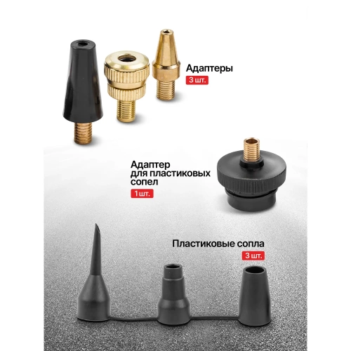 Пистолет для подкачки универсальный, набор 12 предметов Forcekraft FK-8031K12-G(65727) фото 6