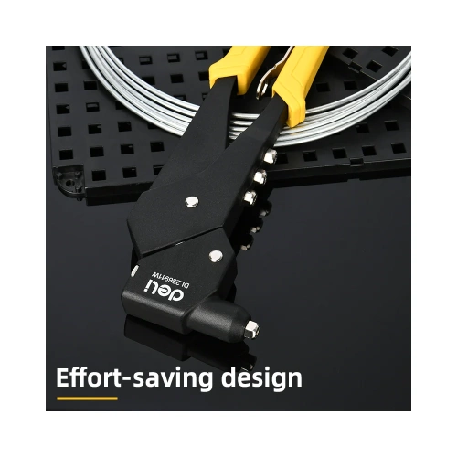 Ручной заклепочник поворотный DELI 260мм DL236911W (поворот 0-360 град, диаметр 2,4/ 3,2/ 4,0/ 4,8 мм) 167848 фото 5 Ручной заклепочник поворотный DELI 260мм DL236911W (поворот 0-360 град, диаметр 2,4/ 3,2/ 4,0/ 4,8 мм) 167848 фото 5